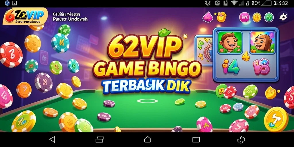Tampilan gameplay Bingo yang seru di 62VIP.