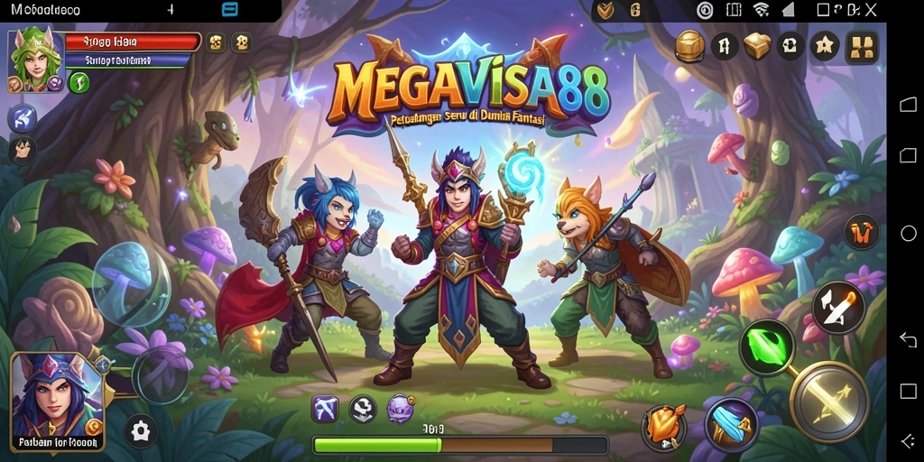 Tampilan gameplay MEGAVISA88 yang menegangkan dan penuh warna.