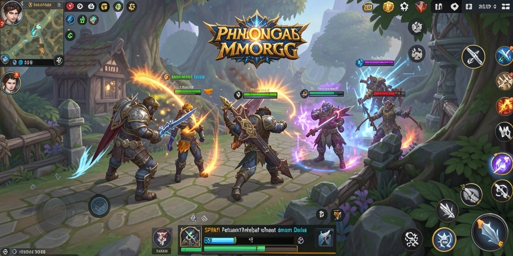 Screenshot gameplay SPIN101 yang menampilkan aksi seru dalam dunia MMORPG.
